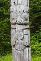 Bear and Human Infant Mortuary Pole
