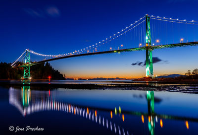 Lions Gate Bridge Reflection