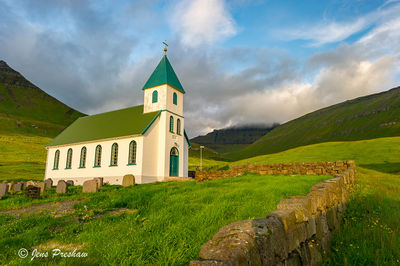 White and Green Church