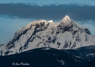 Last Light on Mount Garibaldi