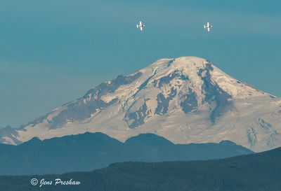 Two Snowbirds and Mount Baker