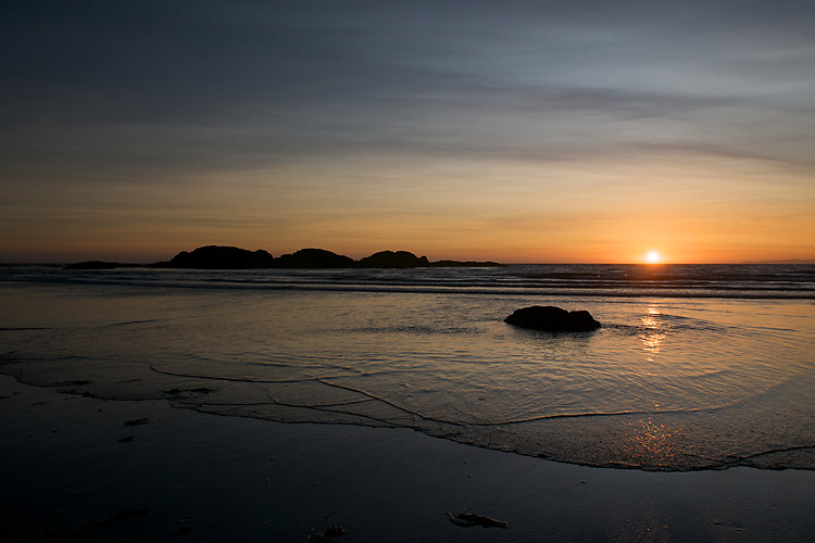 Sunset In Pacific Rim National Park On Vancouver Island, British Columbia, Canada