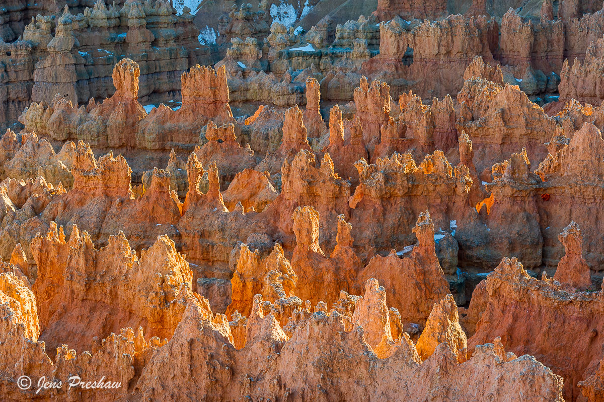 The red, orange and white colours of these rock formations was spectacular.