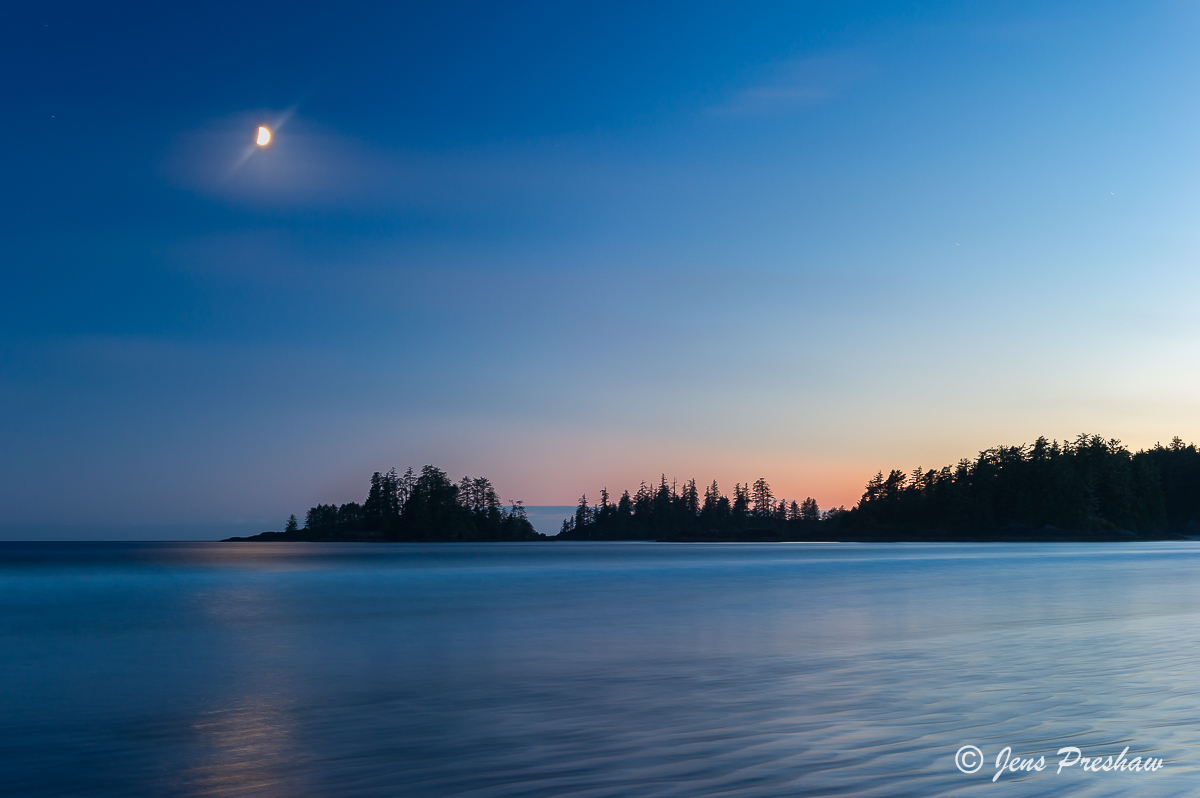 sunset, Long Beach, Pacific Rim National Park Reserve, Esowista, Vancouver Island, British Columbia, Canada, summer