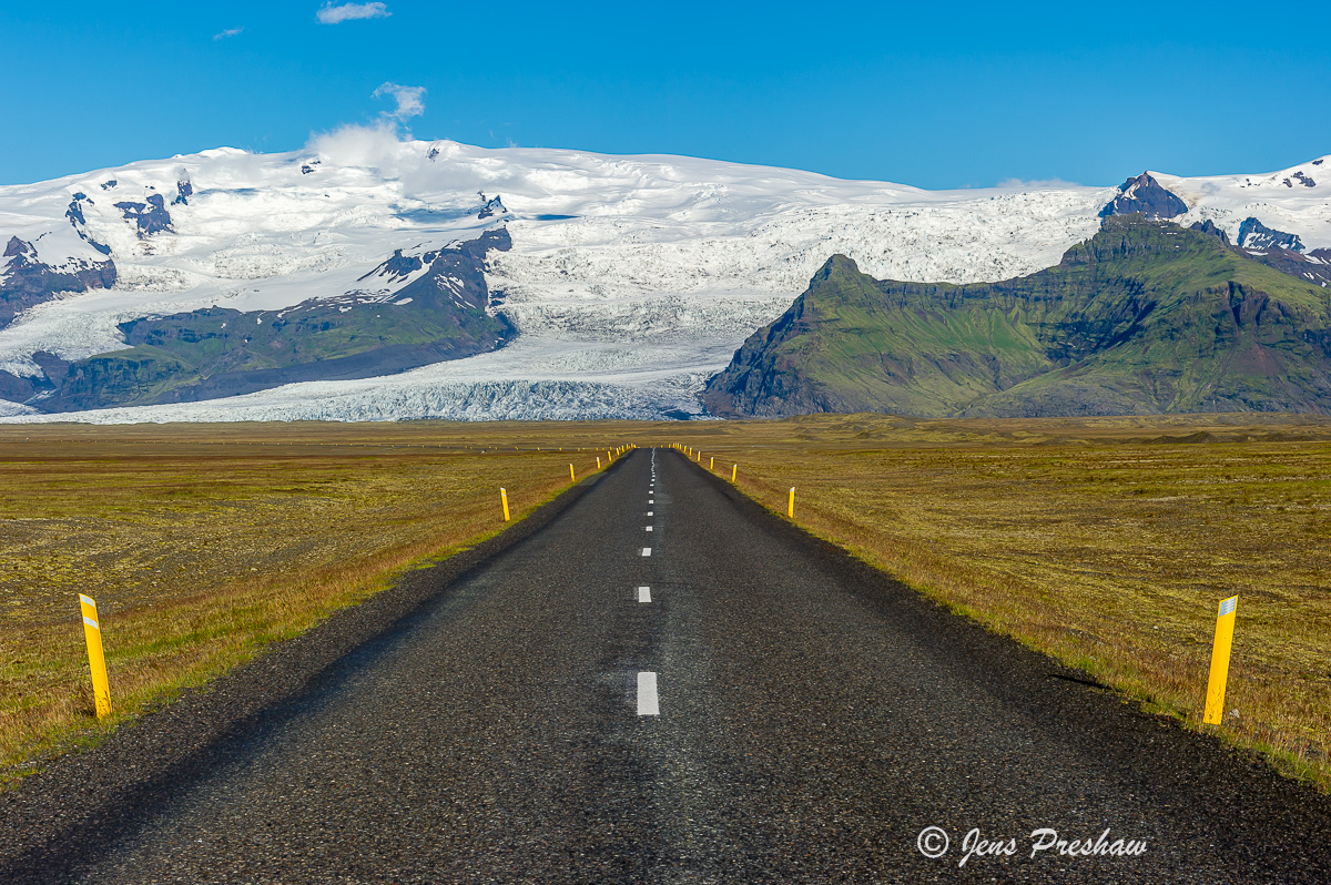 The Ring Road is 1300 kilomteres of mostly paved highway that was completed in 1974.