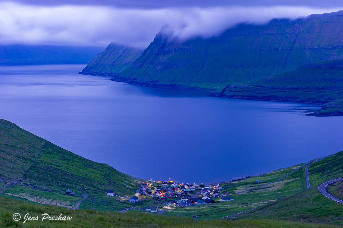 Funningur, Funningsfjorour, Eysturoy, Faroe Islands, Summer, North Atlantic Ocean