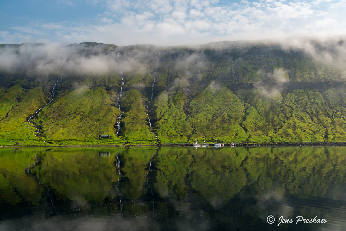 It was so calm early in the morning the water was like glass.